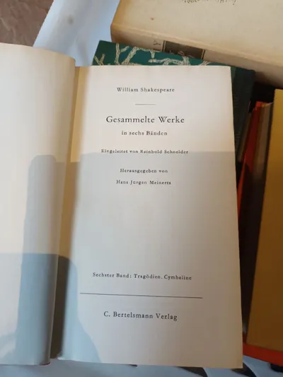 William Shakespeare Gesammelte Werke Band 6 Tragödien Deutsch Hardcover