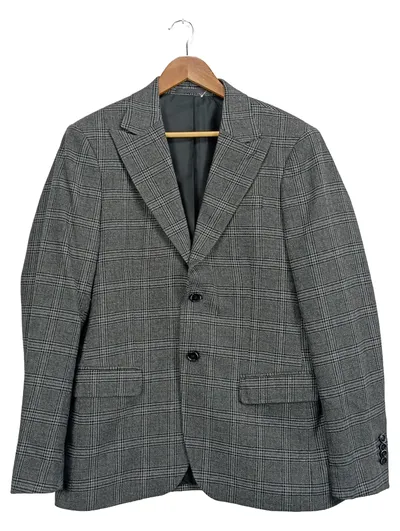 Mey & Edlich Herren Blazer Gr. 48 Grau Kariert Klassisch Sakko