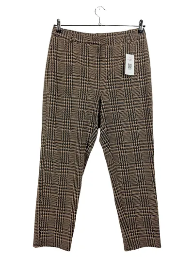 ORSAY Damen Anzughose Kariert Braun Business Elegant Gr. M 38
