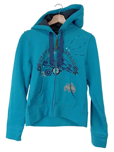 Protest Damen Sweatjacke Kapuzenjacke Gr. 38/M Türkis Sportlich