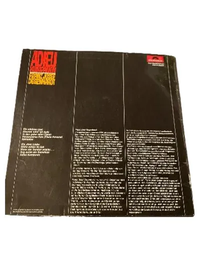Franz Josef Degenhardt – Adieu Kumpanen Vinyl LP Polydor