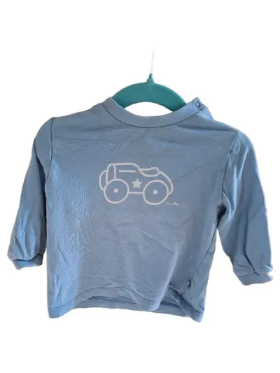 Sanetta Langarmshirt Baby Junge Gr. 74 Blau Casual Auto Motiv