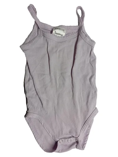 Impidimpi Baby Body Mädchen Gr. 86/92 Lila Rippstrick Bio-Baumwolle