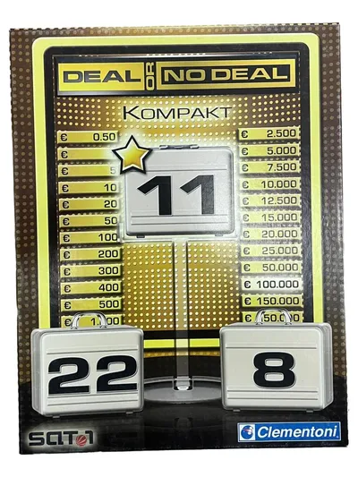Deal or No Deal Kompakt Brettspiel Clementoni Gesellschaftsspiel TV Show