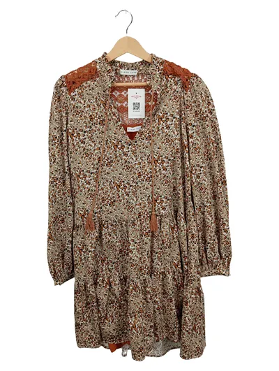 CLAIRE LUISE Damen Tunikakleid Freizeitkleid Gr. 38 M Mehrfarbig Spitze Viskose