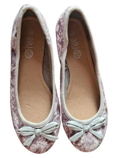 Aiki Ballerinas Damen Schuhe Gr. 38 Lila Floral Feminin Frühjahr Sommer