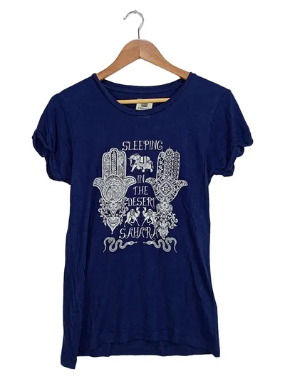 Chelsea Peers Damen T-Shirt Gr. 36/S Blau Bohemian Casual