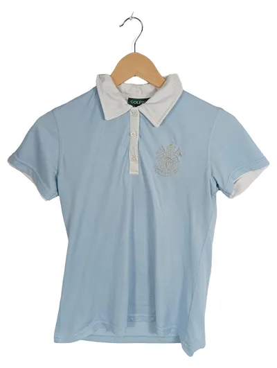 GOLFINO Damen Poloshirt Gr. S Hellblau Golf Sportshirt Kurzarm