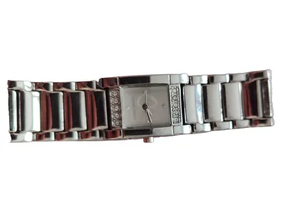 Corinne Cobson Damenuhr Armbanduhr Silber Elegant Strasssteine