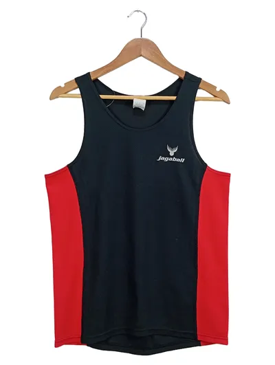 JAGABALL Herren Basketball Trikot Tank Top Schwarz Gr. L Sport