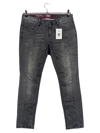 Street One Damen Jeans Slim Fit Grau W29/L30 Casual Fit Denim