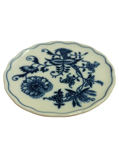 ORIGINAL BOHEMIA ZWIEBELMUSTER Untertasse Unterteller Klassisch Blau Porzellan