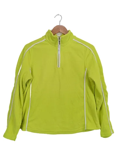 Cecilia Classics Damen Pullover Fleece Gr. 38 Grün Casual Sportlich