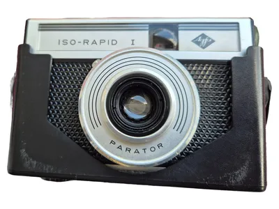 Agfa ISO-RAPID I Analogkamera Schwarz Vintage Sammlerstück Gebraucht