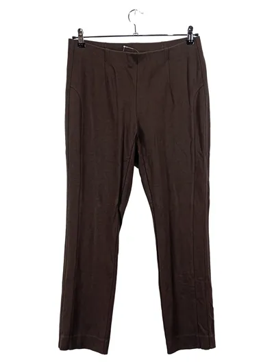 PETER HAHN Damen Stoffhose Braun Klassisch Gr. 46 Viskose Stretch