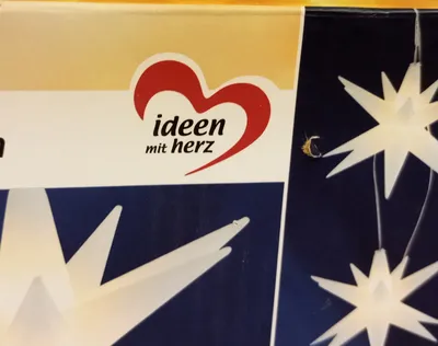ideen mit herz 3-D LED-Sterne-Trio zum Hängen Warmweiß Timer 10cm