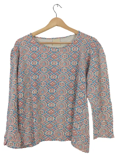Julie Fagerholt Heartmade Bluse Damen M Ethno Muster Viskose Bohemian