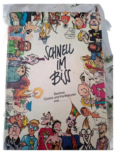 Schnell im Biss Berliner Comix Karikaturen Taschenbuch Humor Satire Deutsch