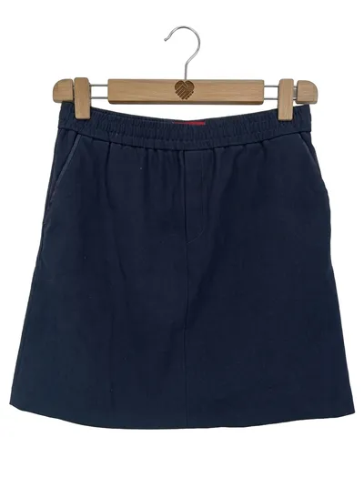 Filippa K Damen Minirock Gr. L Blau Casual Basic