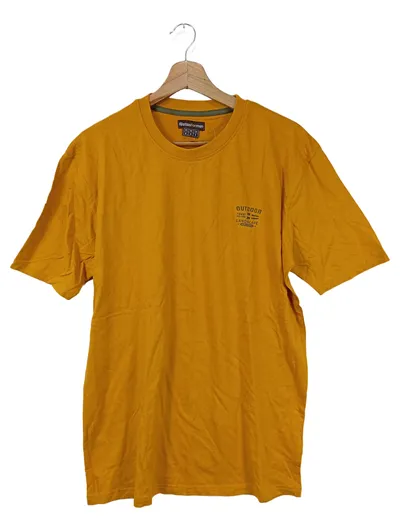 Atlas For Men Herren T-Shirt Outdoor Gelb Gr. 48/M Baumwolle