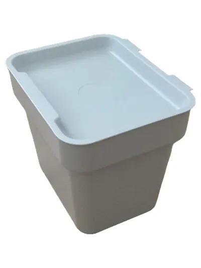 IKEA HÅLLBAR Aufbewahrungsbox Behälter Grau Kunststoff 18x16 cm