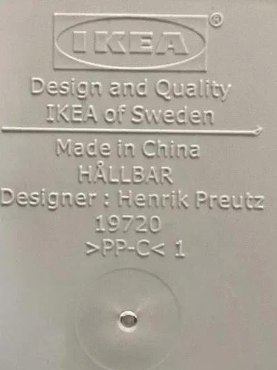 IKEA HÅLLBAR Aufbewahrungsbox Behälter Grau Kunststoff 18x16 cm