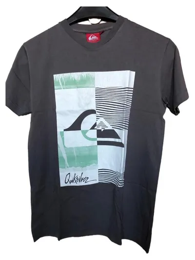 Quiksilver Herren T-Shirt Grau Gr. 46;S Logo Casual