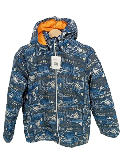 NAME IT Winterjacke Kinder Gr. 158 Blau Outdoor Kapuze