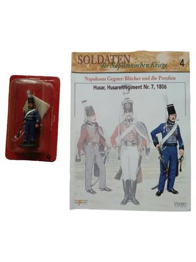 Del Prado Figur Soldat Husar Napoleons Kriege Spielfigur Mehrfarbig 8cm