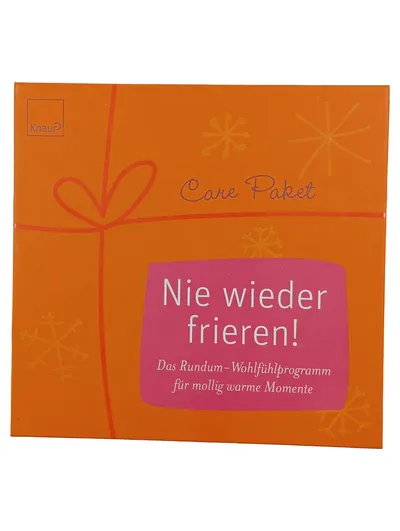 Knaur Care Paket Geschenkbox Nie wieder frieren! Buch Infokarten Handwärmer
