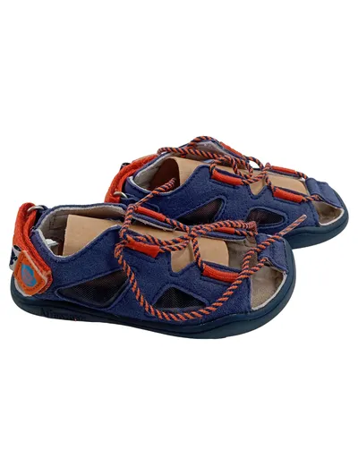 Affenzahn Kinder Sandalen Gr. 26 Blau Orange Outdoor Barfußschuhe