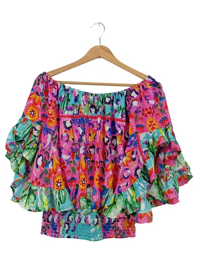 Antica Sartoria by Giacomo Cinque Damen Bluse UNI Mehrfarbig Bohemian