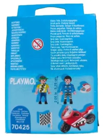 Playmobil 70425 Rennfahrer Motorrad Spielfiguren Set Komplett