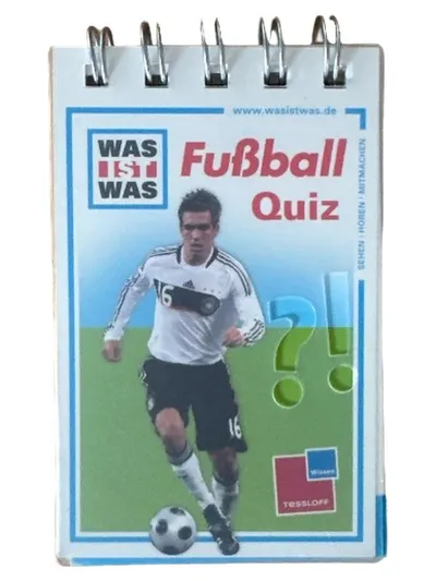 Tessloff WAS IST WAS Fußball Quiz Spiel 100 Fragen Kinder Lernspiel