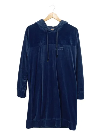 KangaROOS Damen Kapuzenpullover Blau Gr. 40 M Freizeit Polyester Langarm