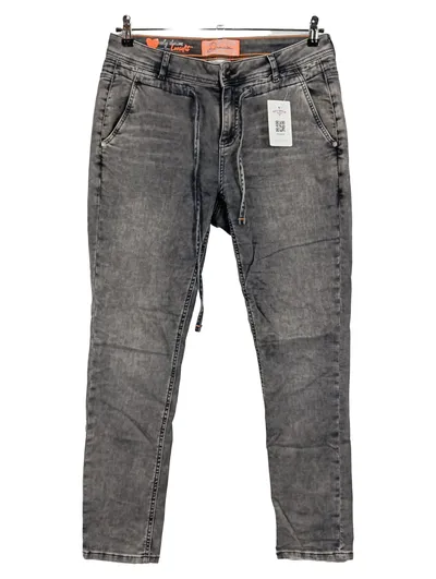 Street One Damen Jeans Loose Fit Grau W27/L30 Stretch Denim