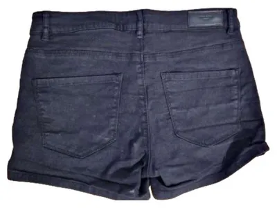 VERO MODA Damen Jeans Shorts Schwarz Gr. L W31 Stretch Casual