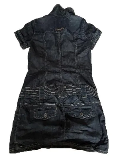 GUESS Jeans Damen Jumpsuit Denim Kurzarm Blau Gr. S 36