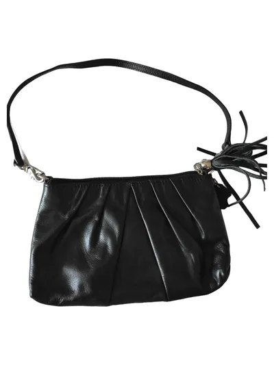 Cosy Chic Damen Henkeltasche Schwarz Leder Fransen Casual