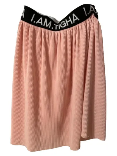 Tigha Damen Faltenrock Rosa Gr. 34/XS Modern Casual Midirock