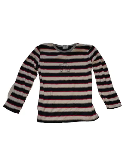 Alive Kinder Schlafanzug Langarmshirt gestreift Gr. 140 Mehrfarbig Casual