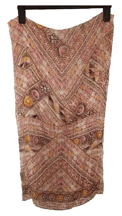 Uta Raasch Damen Schal Viskose Ethno Bohemian Mehrfarbig 156x45 cm