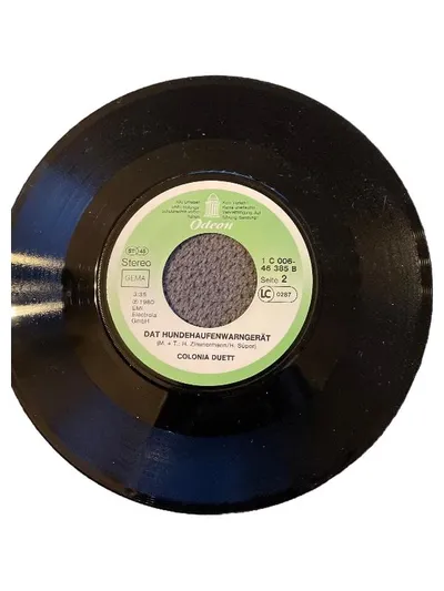 Colonia Duett De Fleech Dat Hundehaufenwarngerät 7" Vinyl Single Odeon Schlager