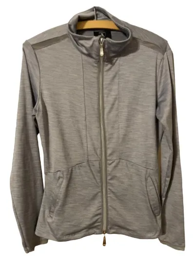 Horze Damen Sweatjacke Gr. 38 M Grau Sportlich Reitjacke Trainingsjacke