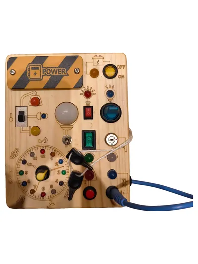 Montessori Busy Board Holz Activity Center Kleinkinder ABC Zahlen Lernspielzeug