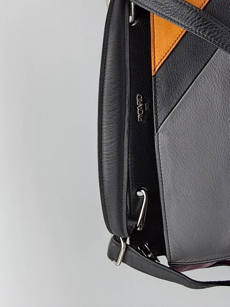 PICARD Damen Umhängetasche Leder Patchwork Mehrfarbig Crossbody Bag 4