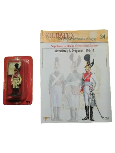 Del Prado Soldat Figur Rittmeister Dragoner Napoleonische Kriege Spielfigur