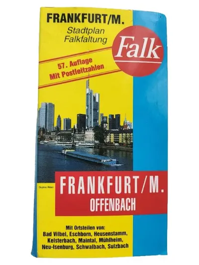 Falk Stadtplan Frankfurt/M. Offenbach 57. Auflage mit PLZ & Ortsteilen
