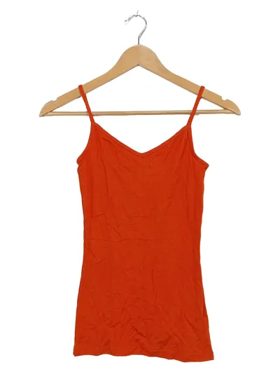 Tu Woman Damen Trägertop Spaghettiträger Orange Gr. 38 Basic
