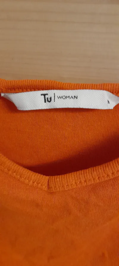 Tu Woman Damen Trägertop Spaghettiträger Orange Gr. 38 Basic